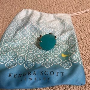Kendra Scott aqua ring.